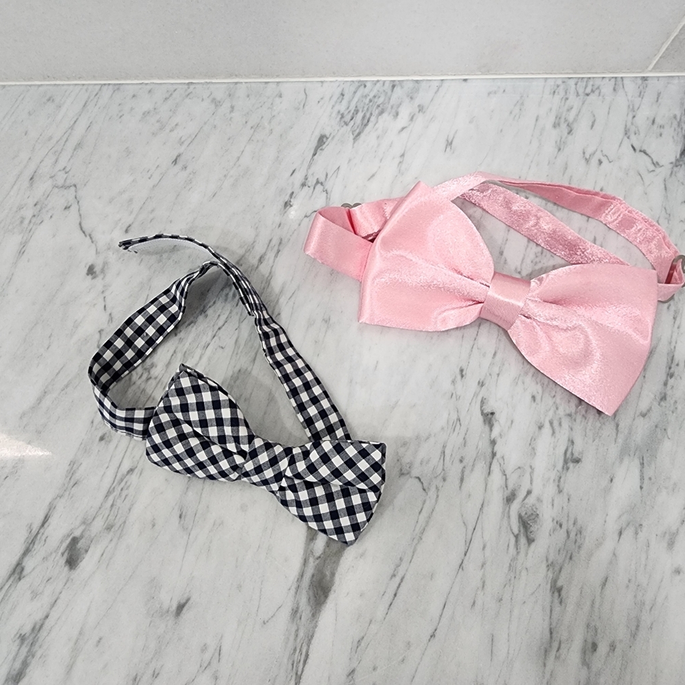 Boy Bow Ties| Pink Bowtie| Black and White Bow Tie| Wedding| RingBoy